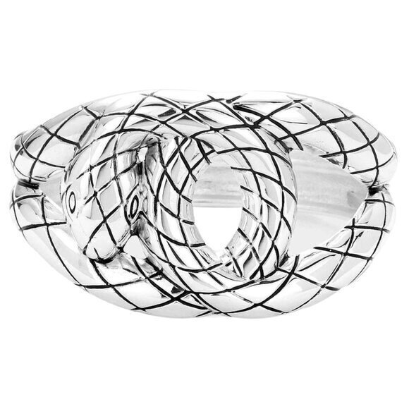 Women's Diamond Checkered Bracelet Snake Print Metal Hinged Bracelet - Picture 7 of 9